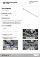Hardrace Front Lower Bar 2-Point - 17+ Toyota Camry XV70