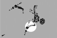 Hardrace Front Lower Control Arm (Harden Rubber) (Front Side) - 15+ Mercedes C-Class W205 (RWD only)