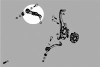 Hardrace Front Lower Control Arm (Harden Rubber) (Rear Side) - 15+ Mercedes C-Class W205 (RWD only)