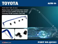 Hardrace Rear Sway Bar 25.4 mm - 18+ Toyota Altis E210