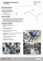 Hardrace Stabilisator hinten 25.4 mm - 18+ Toyota Altis E210