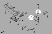 Hardrace Buchsen Querlenker vorn unten (Hartgummi) Set (Street Version) - Scion FR-S / Subaru BRZ / 09-18 Subaru Forester SH/SJ / 07+ Subaru Impreza GE-GR/GJ/GK/GP/GT / 03-08 Subaru Legacy BL/BP / 14+ Subaru Levorg / 12-17 Subaru XV GP / Toyota GR86/GT86