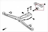 Hardrace Buchsen Differentialhalter hinten (Hartgummi) - 01-06 Subaru Impreza GD/GG