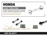 Hardrace Front Lower Stopper Links incl. Caster Adjuster (Pillowball) - 17+ Honda Civic Type-R FK8