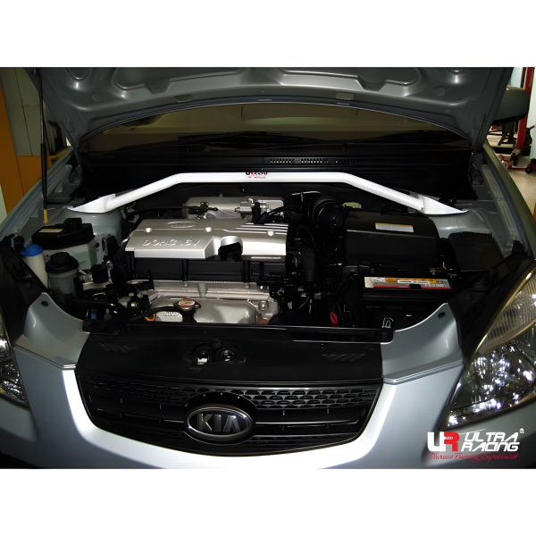Ultra Racing Front Upper Strut Bar 2-Point - 05-08 Hyundai Accent (MC) 1.6 (2WD) / 05-08 Hyundai Verna (MC) 1.6 (2WD) / 05-11 Kia Rio (JB) 1.4 (2WD)
