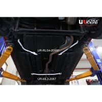 Ultra Racing Rear Lower Bar 2x 2-Point - 11-18 Hyundai Accent (RB) 1.6D (2WD) / 11-17 Kia Pride (UB) 1.6 GDI (2WD) / 11-17 Kia Rio (UB) 1.4 (2WD)