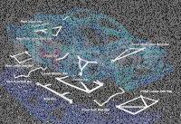 Ultra Racing Domstrebe vorn oben 2-Punkt - 95-04 Mitsubishi Carisma 1.6 (2WD) / 95-04 Volvo V40 2.0 (2WD)