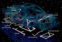 Ultra Racing Stabilisator hinten 19 mm - 95-04 Mitsubishi FTO / 95-04 Mitsubishi Carisma / 95-04 Volvo S40 / 95-04 Volvo V40 (2WD)
