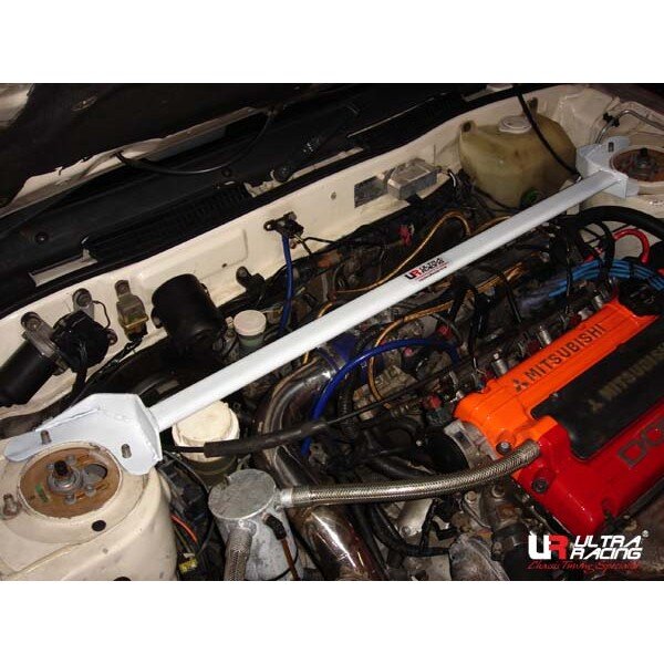 Ultra Racing Front Upper Strut Bar 2-Point - 88-02 Mitsubishi Galant VR4 2.0T (2WD)