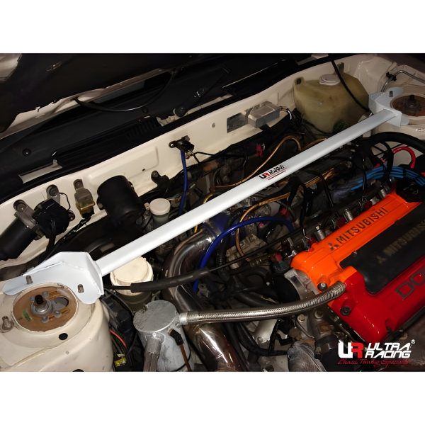 Ultra Racing Front Upper Strut Bar 2-Point - 88-02 Mitsubishi Galant VR4 2.0T (2WD)