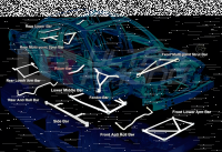 Ultra Racing Rear Upper Strut Bar 2-Point - 12+ Mitsubishi Space Star / Mirage 1.2 (2WD) (Hatchback)