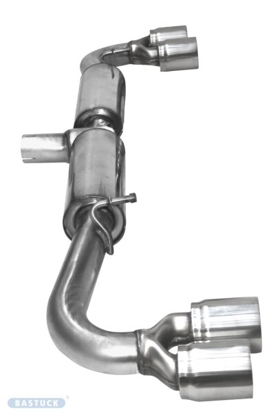 Double Tailpipe LH+RH 2x Ø 85 mm w/o exhaust flap