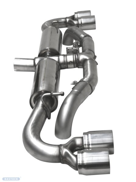 Double Tailpipe LH+RH 2x Ø 85 mm with exhaust flap