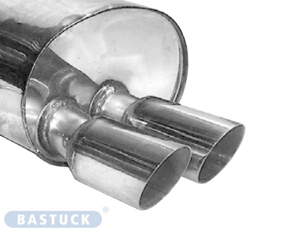 Double Tailpipe LH+RH 2x Ø 76 mm