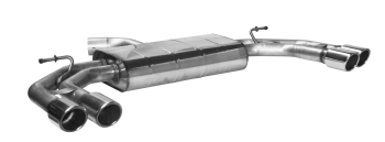 Doppel-Endrohr LH+RH 2x Ø 76 mm 20° schräg geschnitten mit Lippe - Limousine