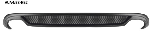 for 2x Double-Tailpipe - Audi A4 B8 S-Line