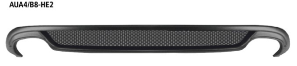 für 2x Doppel-Endrohr - Audi A4 B8 S-Line