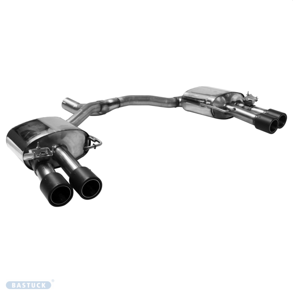 Double Tailpipe 2x Ø 90 mm Carbon for original exhaust flap