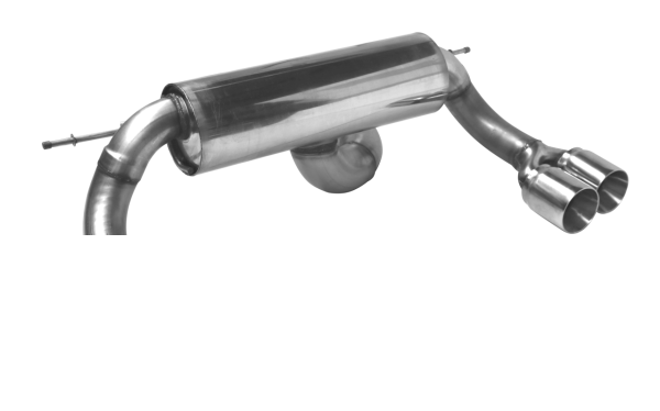 Double Tailpipe LH+RH 2x Ø 85 mm w/o exhaust flap