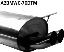 Double Tailpipe 2x Ø 70 mm DTM