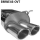Double Tailpipe oval 2x 89 x 77 mm