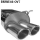 Double Tailpipe oval 2x 89 x 77 mm