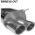 Double Tailpipe oval 2x 89 x 77 mm