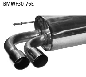 Double Tailpipe 2x Ø 76 mm 20° angled cut
