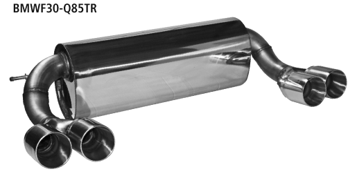 Double Tailpipe LH+RH 2x Ø 85 mm