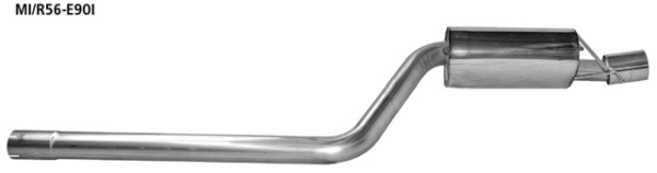 Single Tailpipe RH 1x Ø 90 mm
