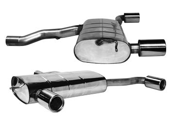 Einfach-Endrohr LH+RH 1x Ø 90 mm