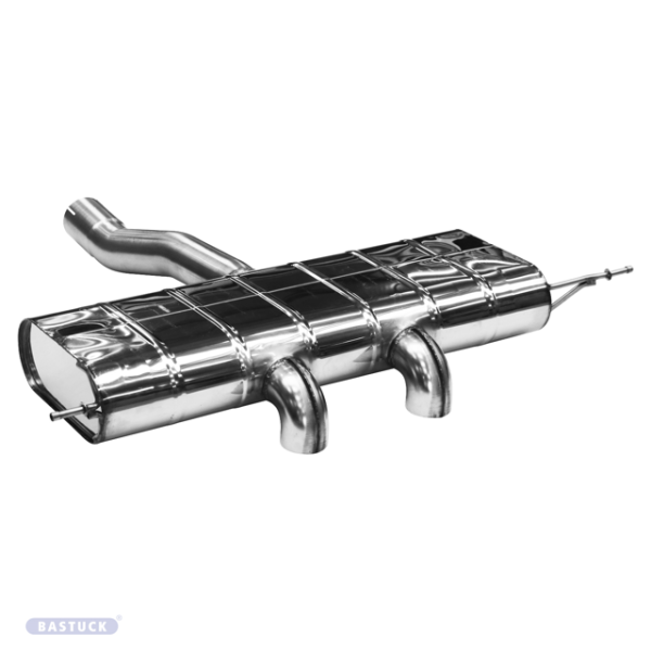 Doppel-Endrohr mittig 2x Ø 63 mm
