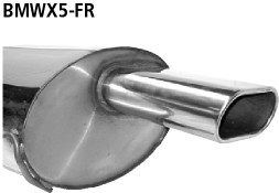 Single Tailpipe Flat 135 x 75 mm