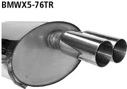 Double Tailpipe 2x Ø 76 mm