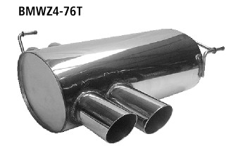 Double Tailpipe 2x Ø 76 mm