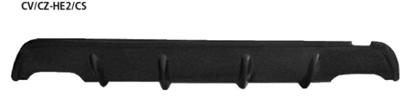 für 2x Doppel-Endrohr - Carbon Style