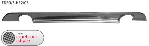 für Einfach-Endrohr LH+RH - Carbon-Style