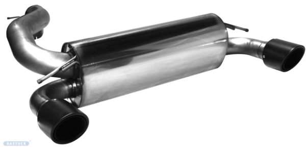 Einfach-Endrohr LH+RH 1x Ø 100 mm Carbon 30° schräg geschnitten ohne Abgasklappe