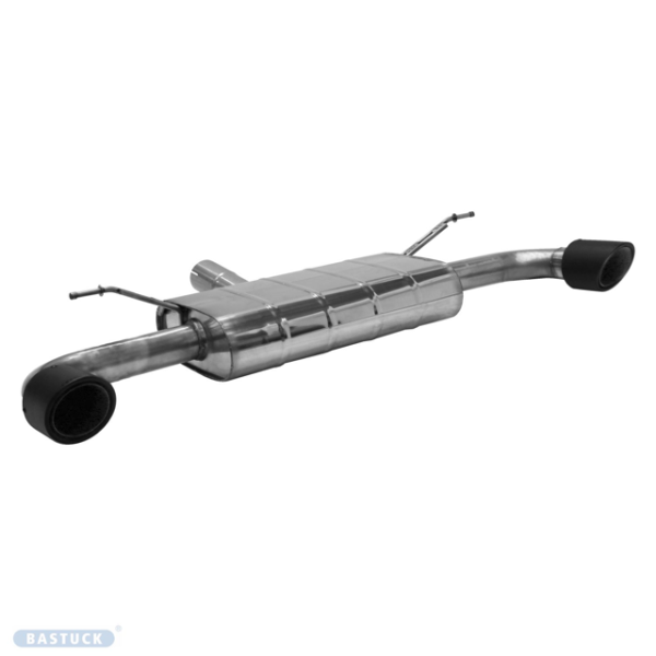 Einfach-Endrohr LH+RH 1x Ø 100 mm Carbon 30° schräg geschnitten ohne Klappensteuerung