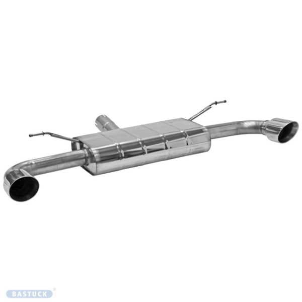 Einfach-Endrohr LH+RH 1x Ø 100 mm 30° schräg geschnitten ohne Klappensteuerung