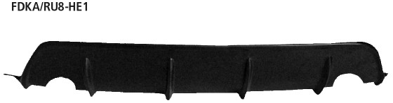 für Einfach-Endrohr LH+RH