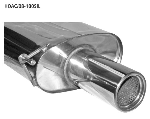 Einfach-Endrohr 1x Ø 100 mm