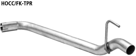 Einfach-Endrohr 1x Ø 50 mm für Serienschürze