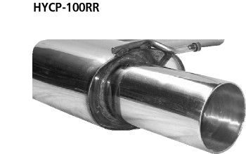 Single Tailpipe 1x Ø 100 mm