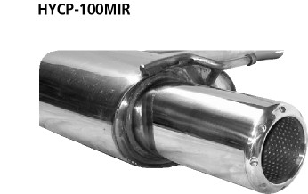 Single Tailpipe 1x Ø 100 mm (Audi TT instrument panel design)