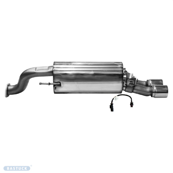 Double Tailpipe 2x Ø 85 mm with exhaust flap