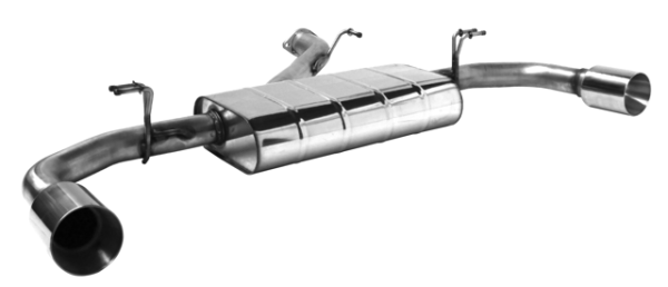 Einfach-Endrohr LH+RH 1x Ø 100 mm