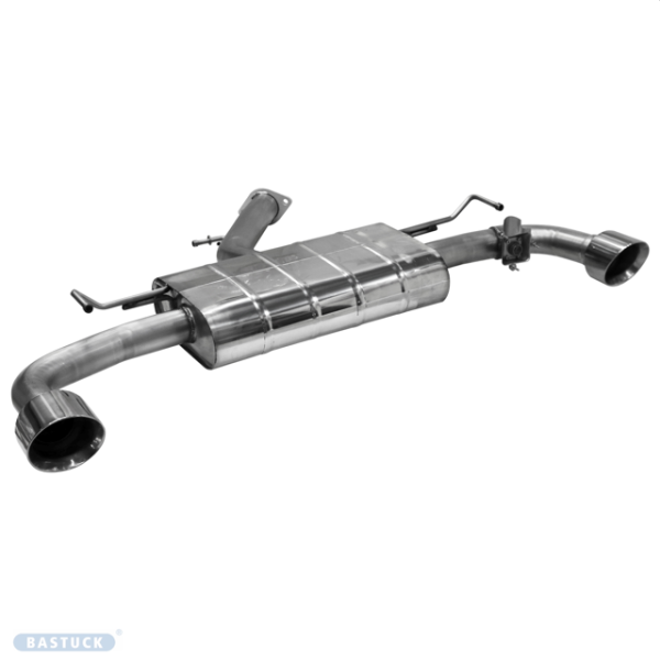 Single Tailpipe LH+RH 1x Ø 110 mm 25° angled cut for original exhaust flap