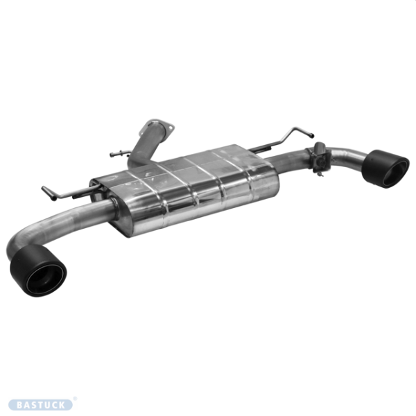 Single Tailpipe LH+RH 1x Ø 110 mm Carbon 25° angled cut for original exhaust flap