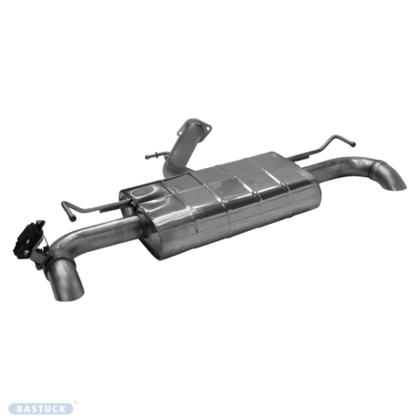 Single Tailpipe LH+RH 1x Ø 63 mm with exhaust flap